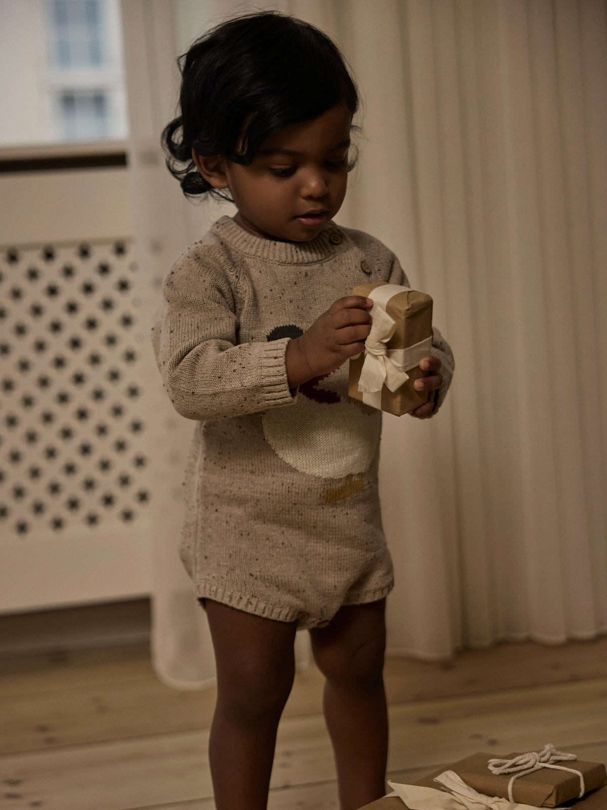 Lil’ Atelier Baby Galto Christmas Knit Bodysuit