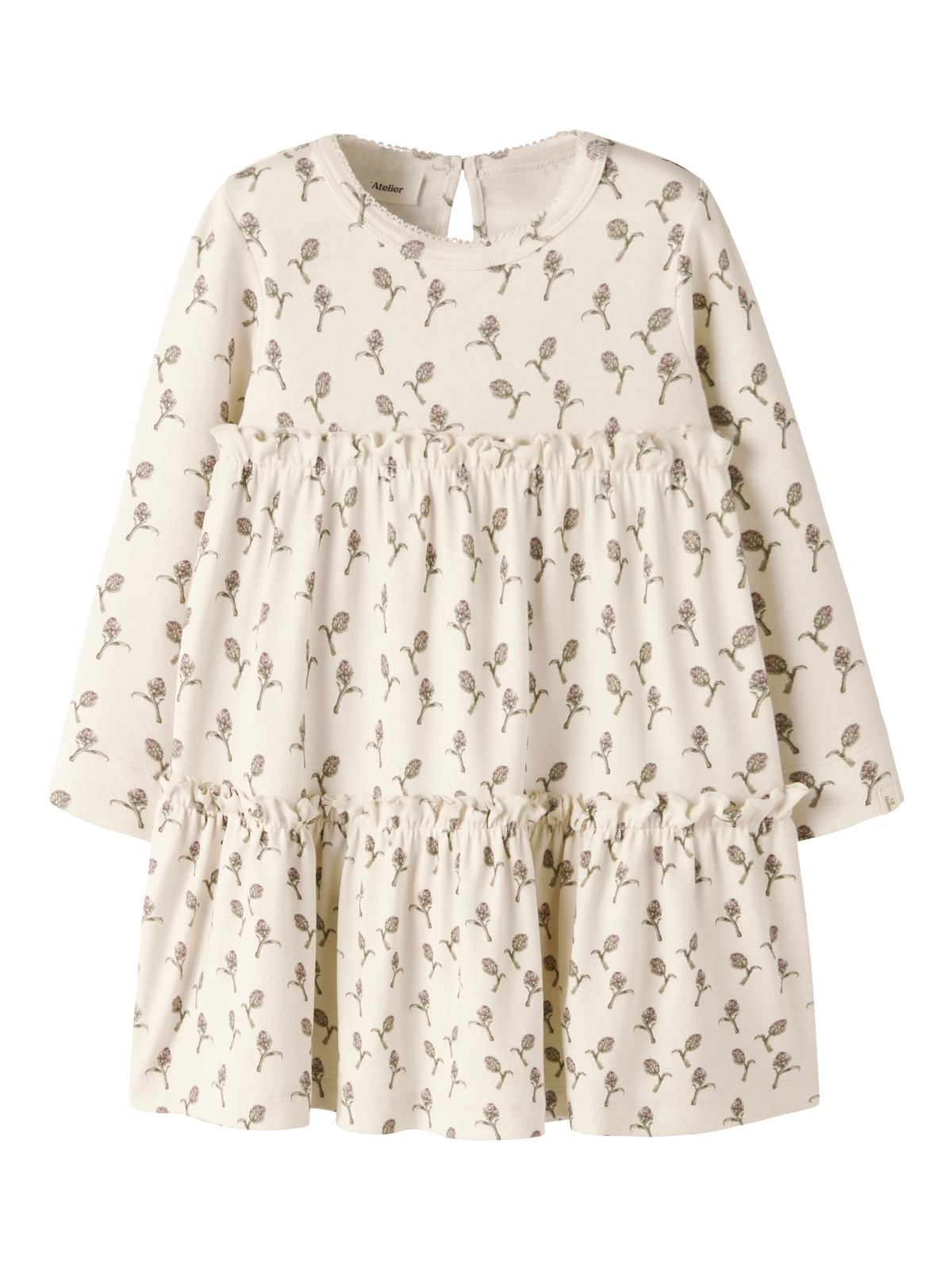 Lil’ Atelier Gayo Floral Print Dress – Cream