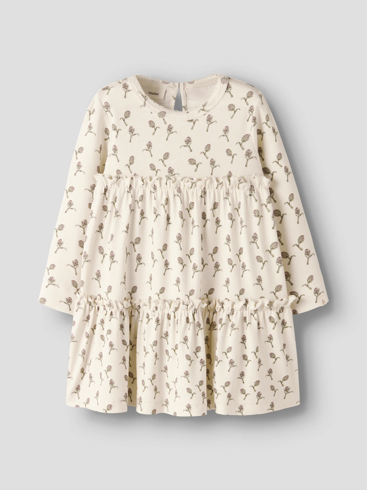 Lil’ Atelier Gayo Floral Print Dress – Cream