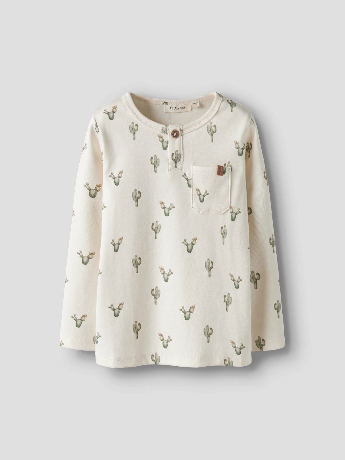 Lil’ Atelier Layo Cactus Print Long Sleeve Top