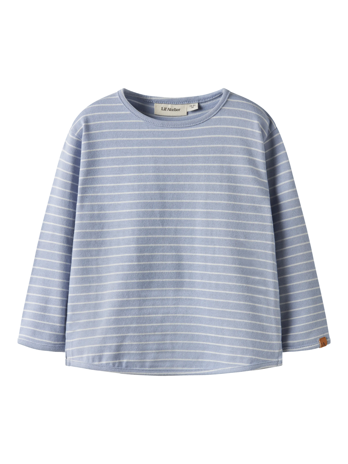 Lil’ Atelier Baja Striped Long Sleeve Top – Blue