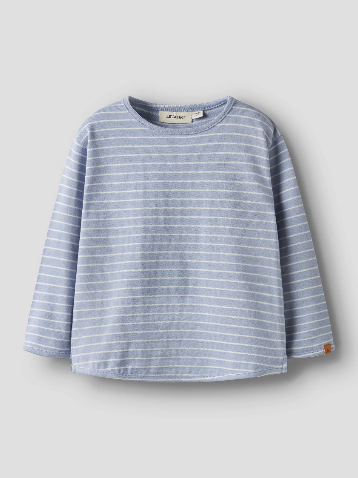 Lil’ Atelier Baja Striped Long Sleeve Top – Blue