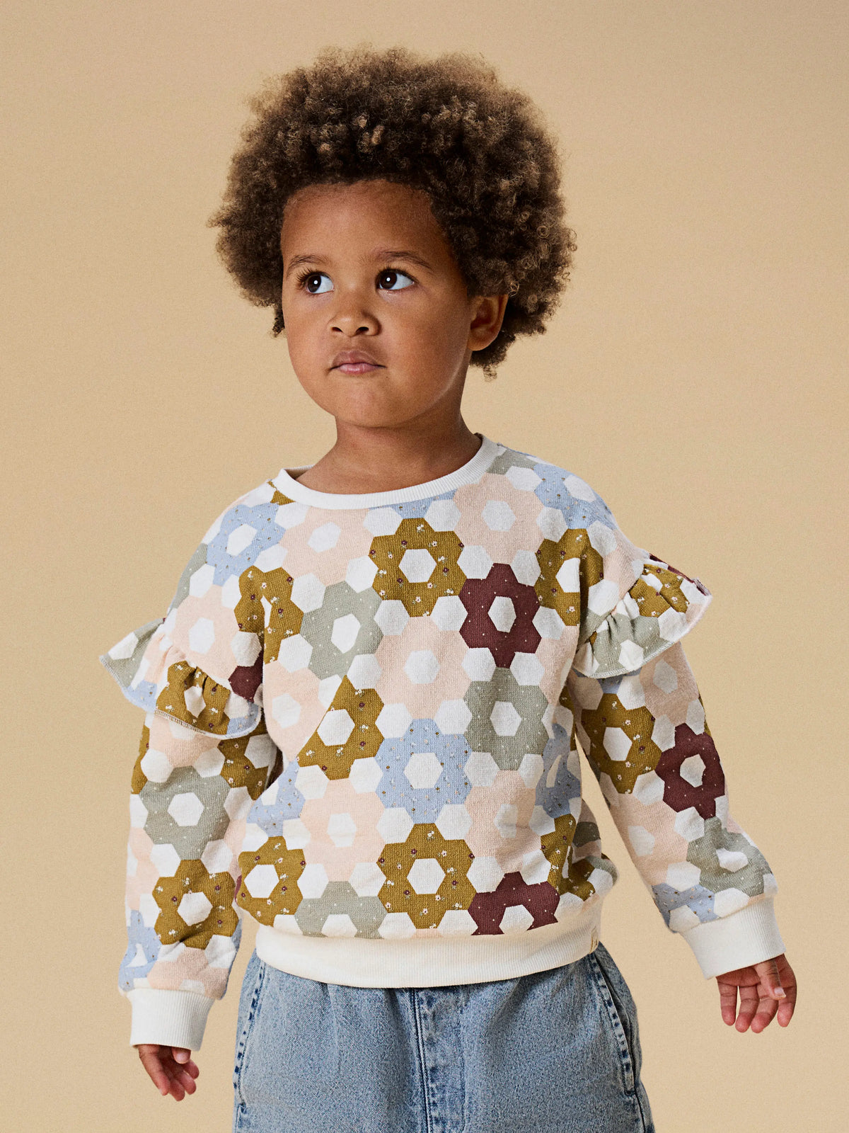 Lil’ Atelier Dias Floral Print Sweatshirt