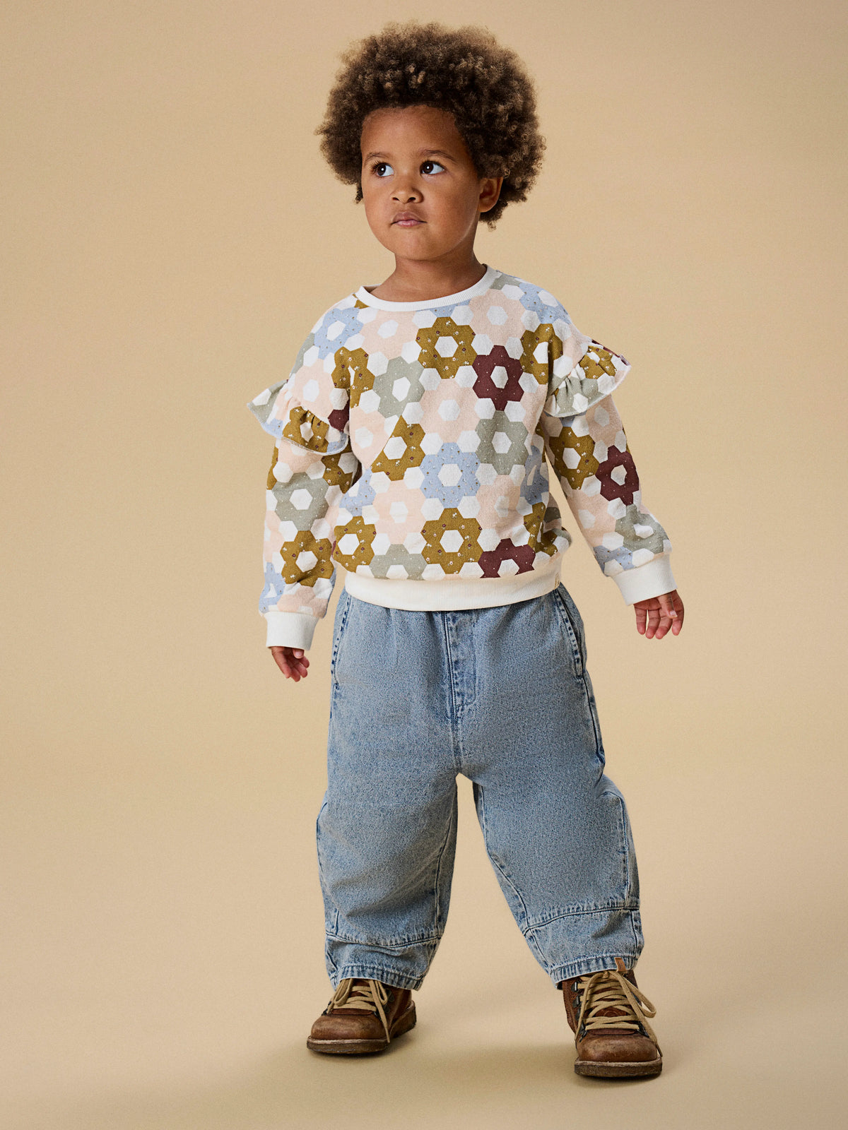 Lil’ Atelier Dias Floral Print Sweatshirt