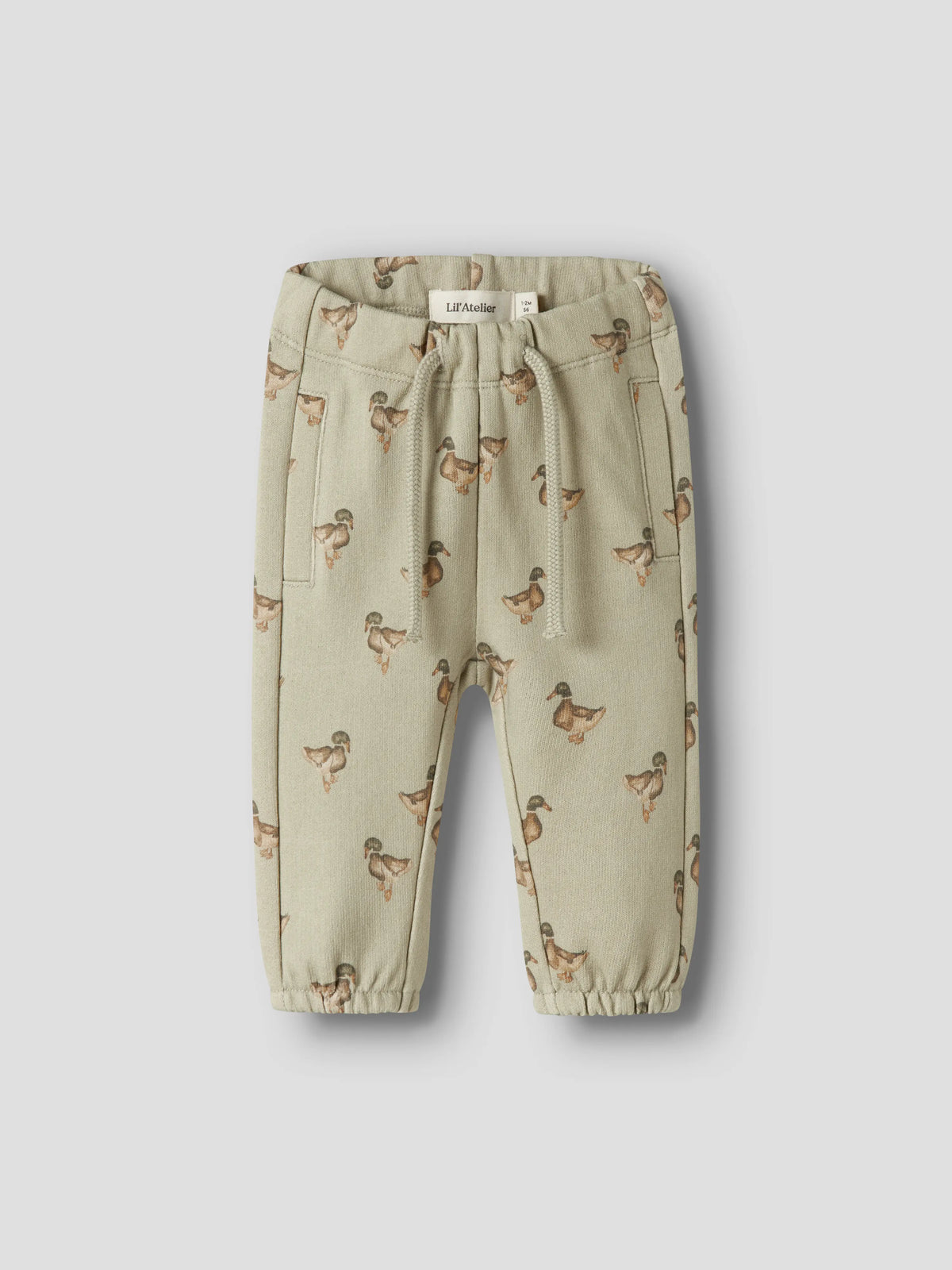 Lil’ Atelier Baby Jobo Duck Print Sweatpants