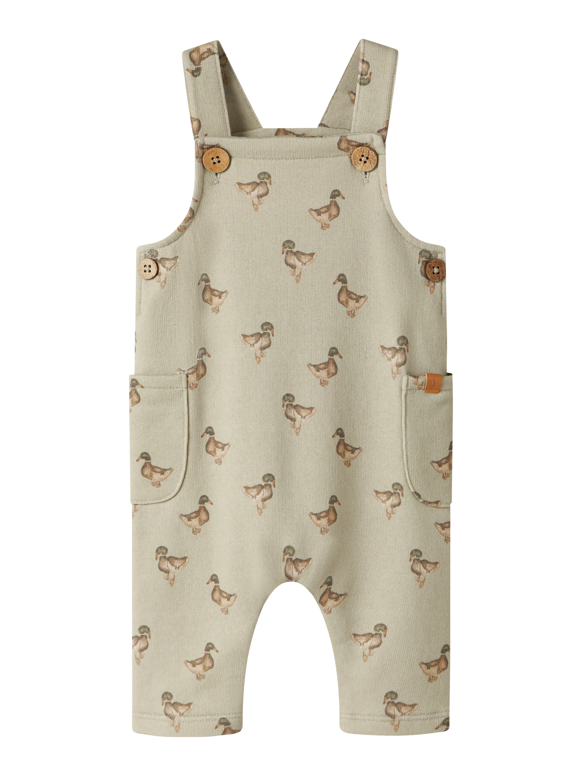 Lil’ Atelier Baby Jobo Duck Print Dungarees