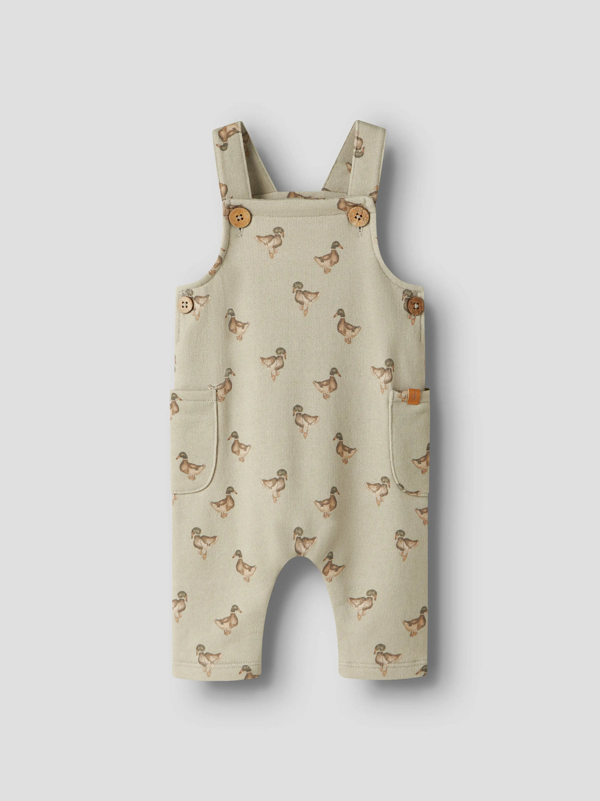 Lil’ Atelier Baby Jobo Duck Print Dungarees