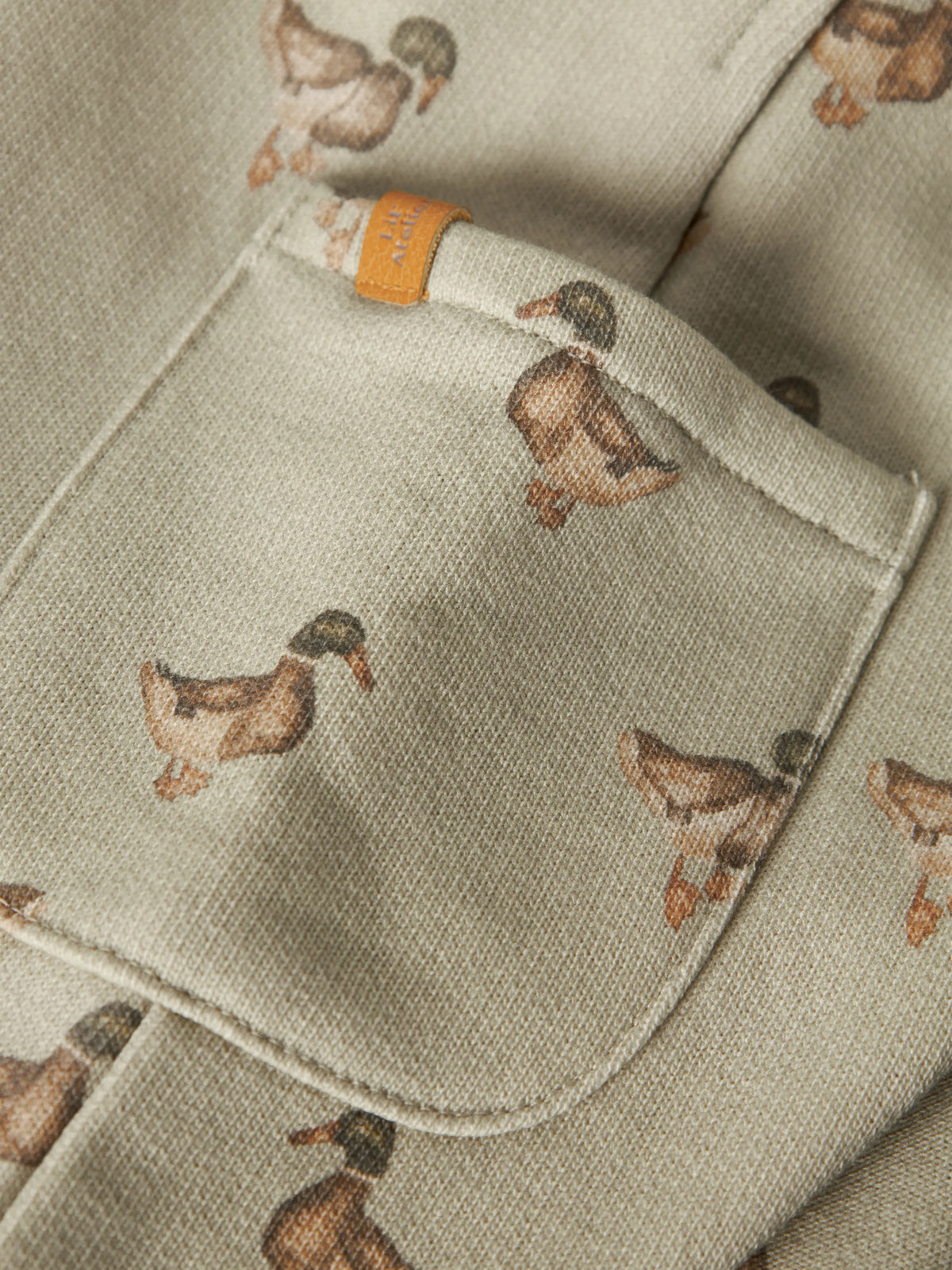 Lil’ Atelier Baby Jobo Duck Print Dungarees