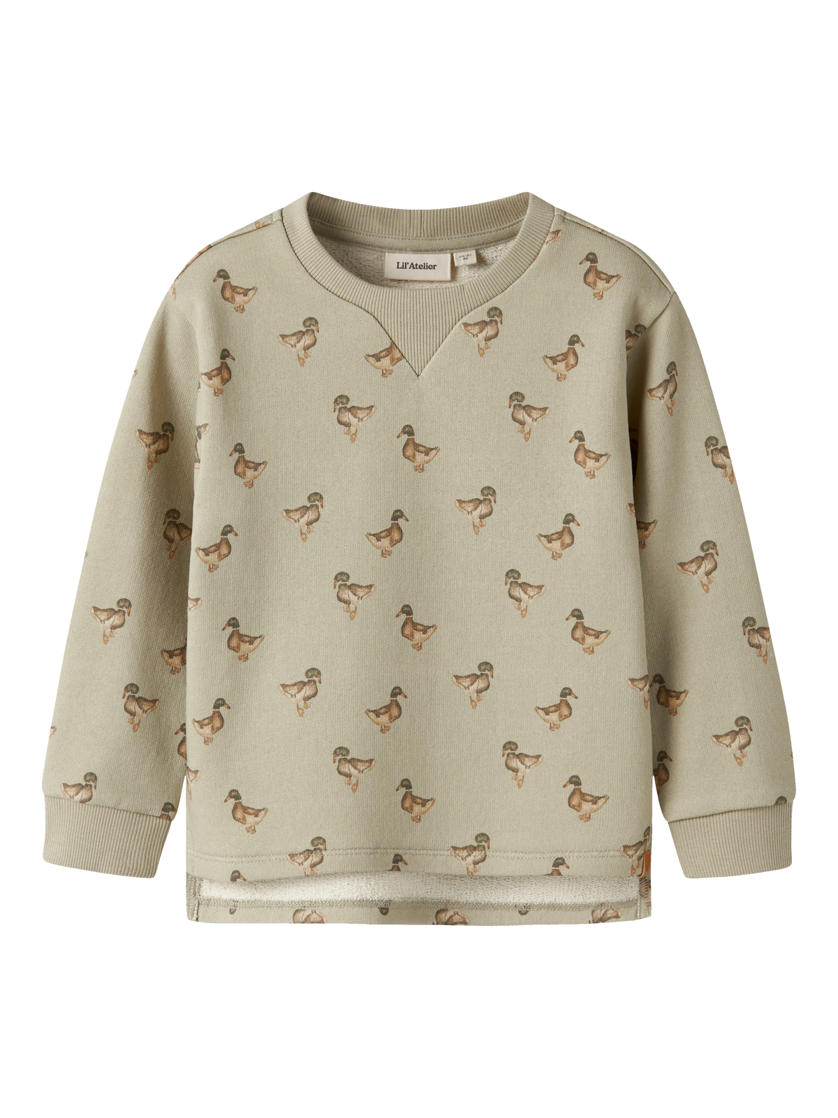 Lil’ Atelier Jobo Duck Print Sweatshirt – Cream