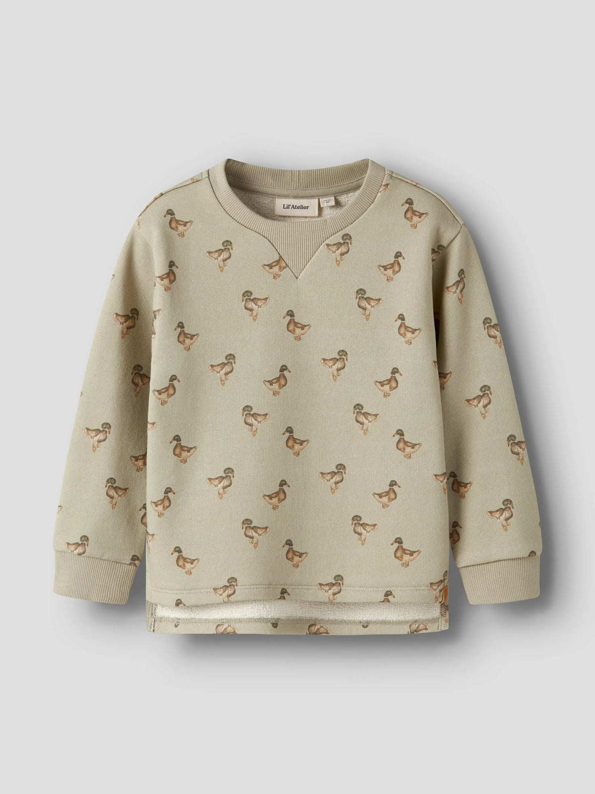 Lil’ Atelier Jobo Duck Print Sweatshirt – Cream