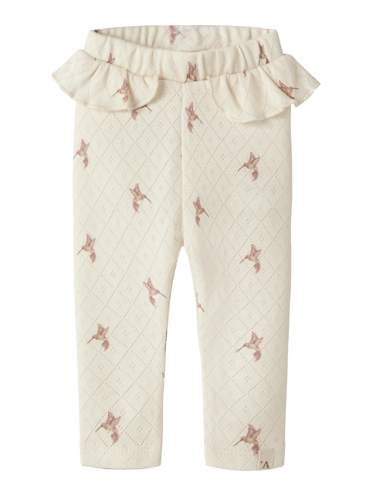 Lil’ Atelier Baby Hummingbird Rachello Print Rib Leggings
