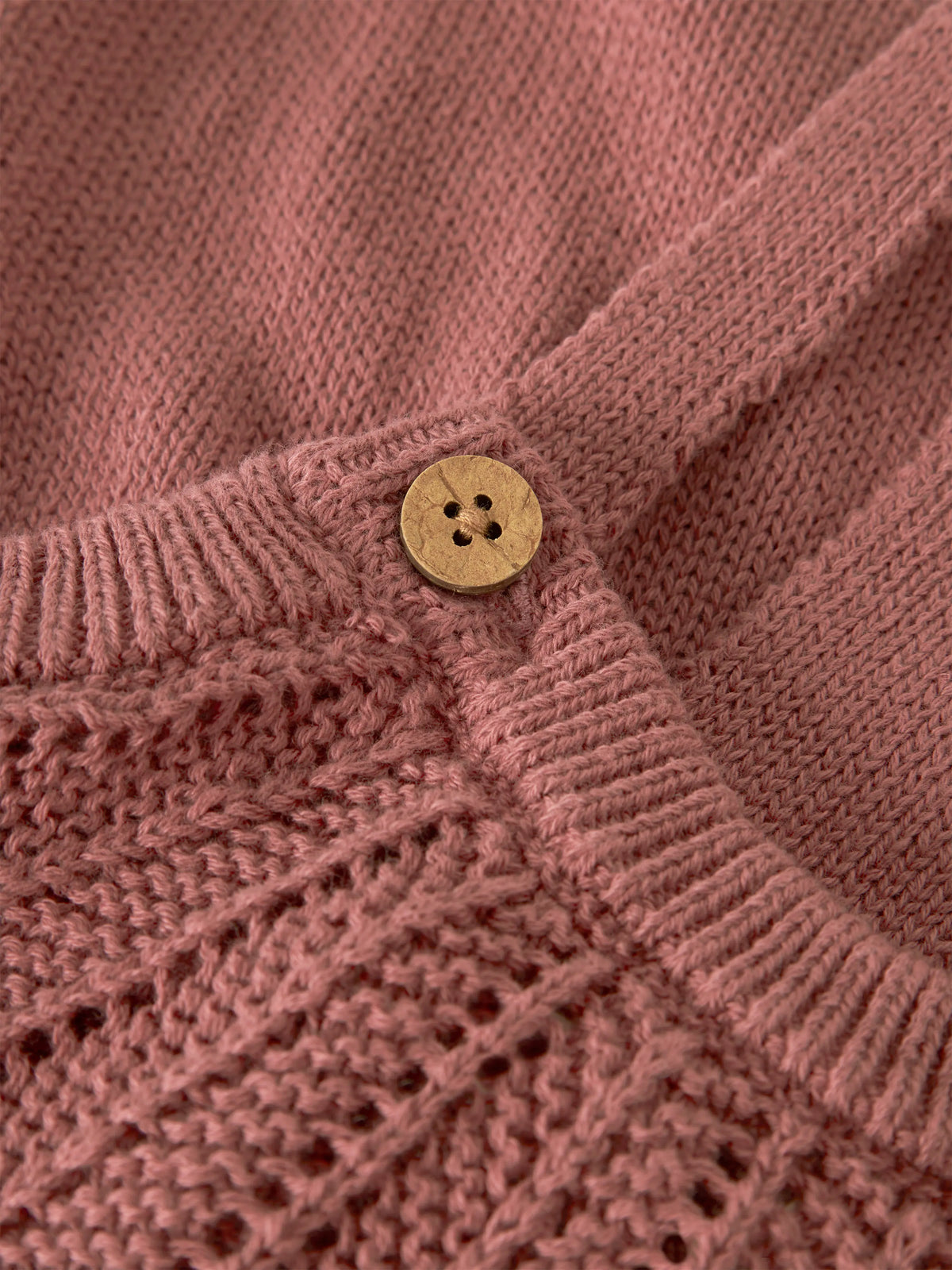 Lil’ Atelier Baby Noda Knitted Dungarees – Rose