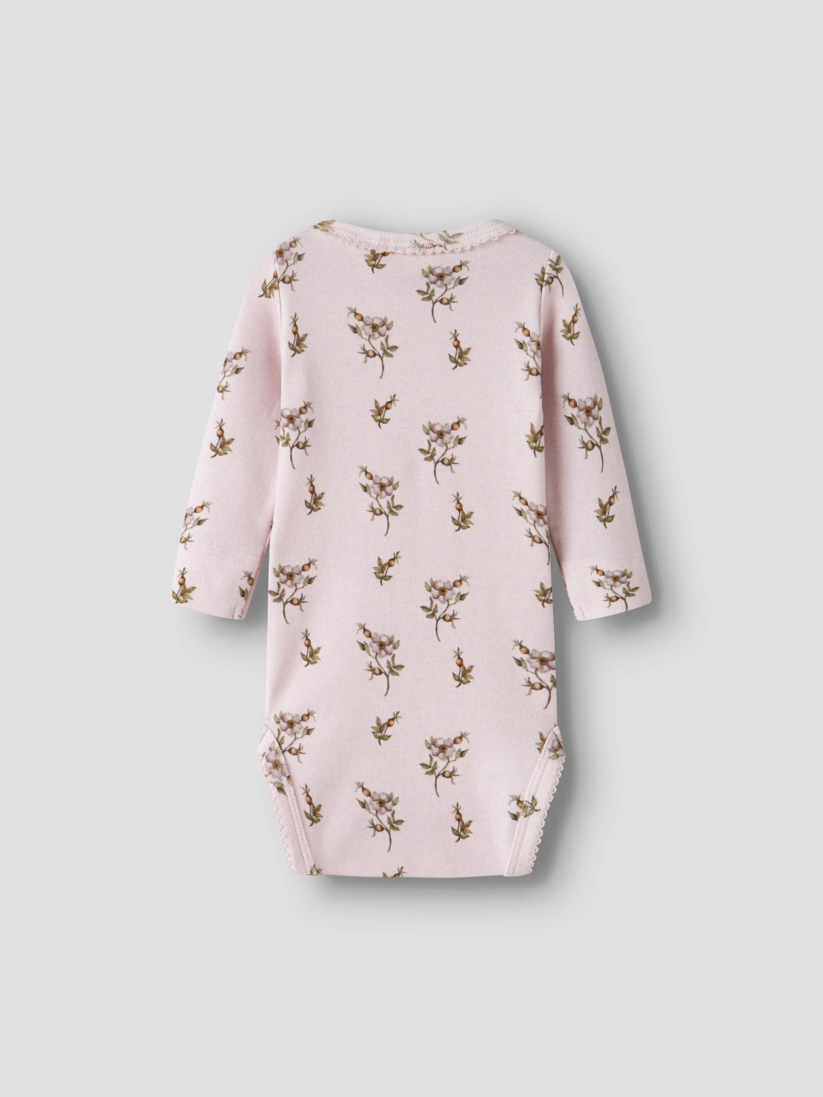 Lil’ Atelier Baby Gayo Floral Print Bodysuit – Pink