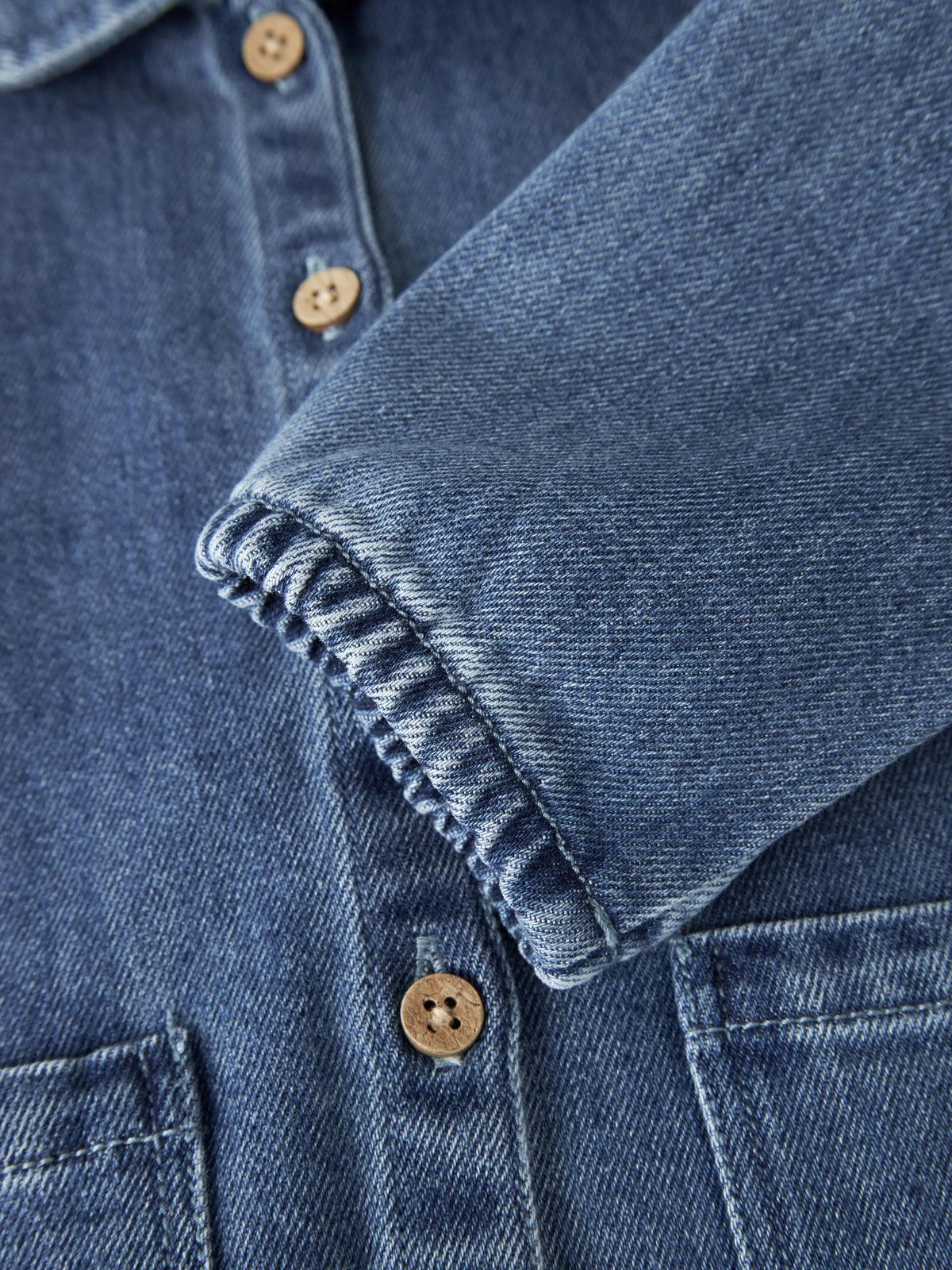 Lil’ Atelier Mini Obello Denim Overshirt – Blue