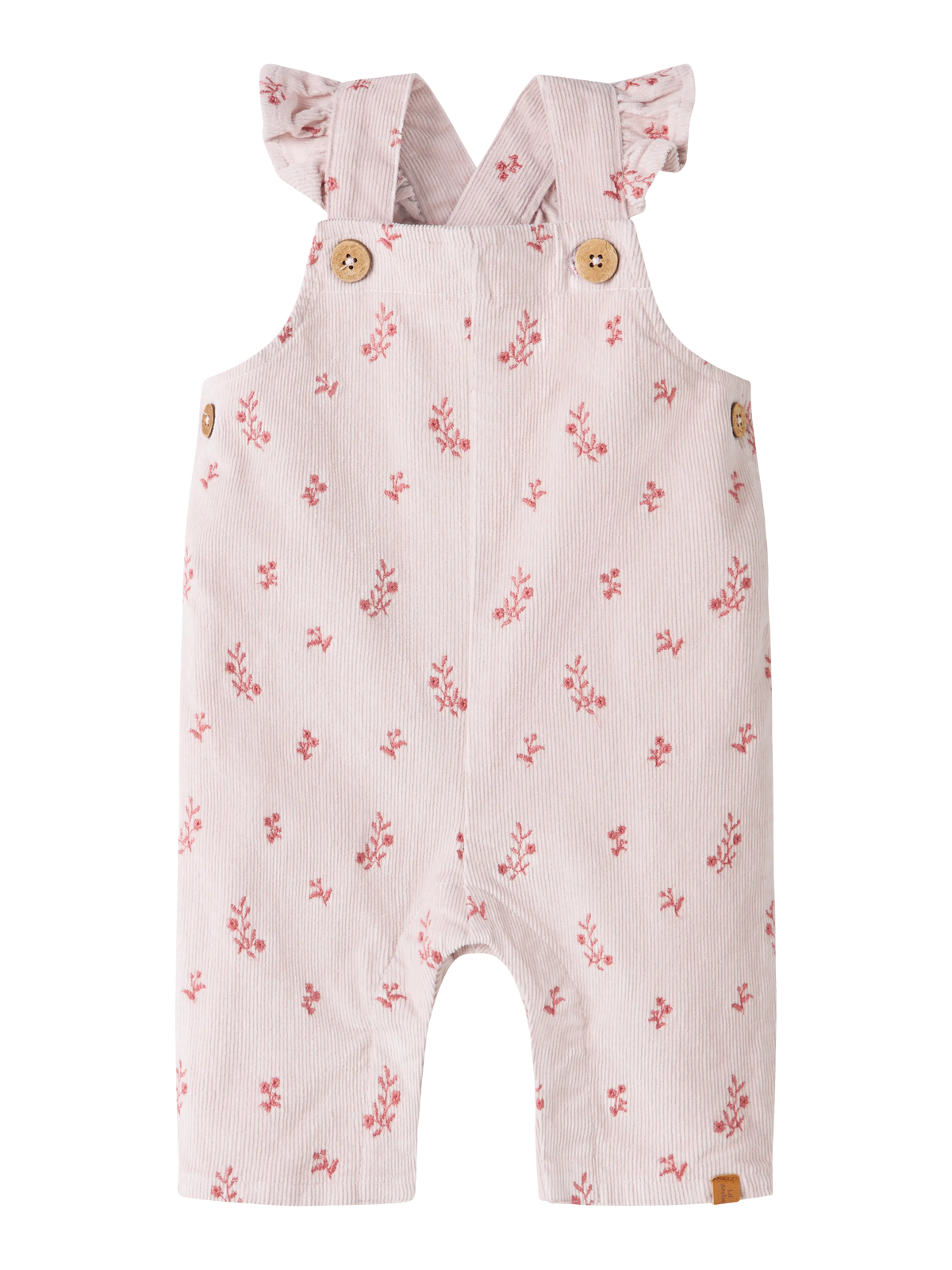 Lil’ Atelier Nelly Floral Cord Dungarees