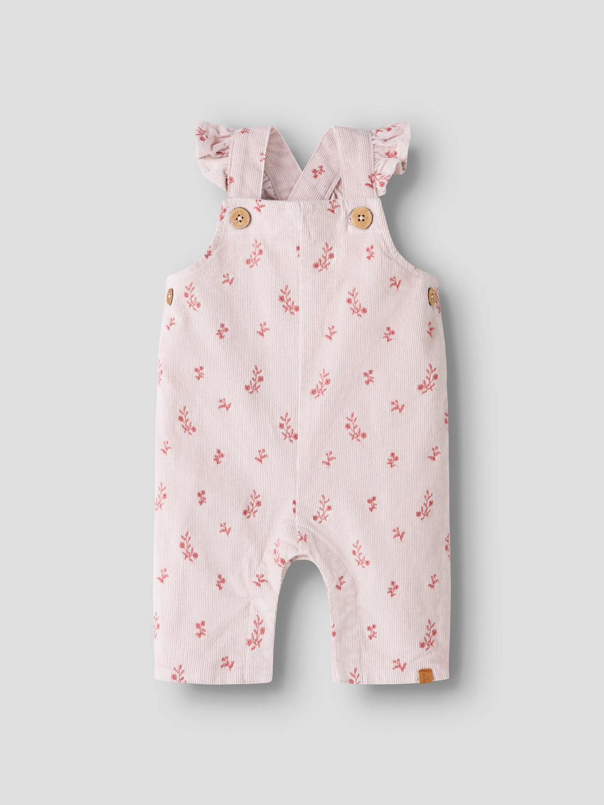 Lil’ Atelier Nelly Floral Cord Dungarees