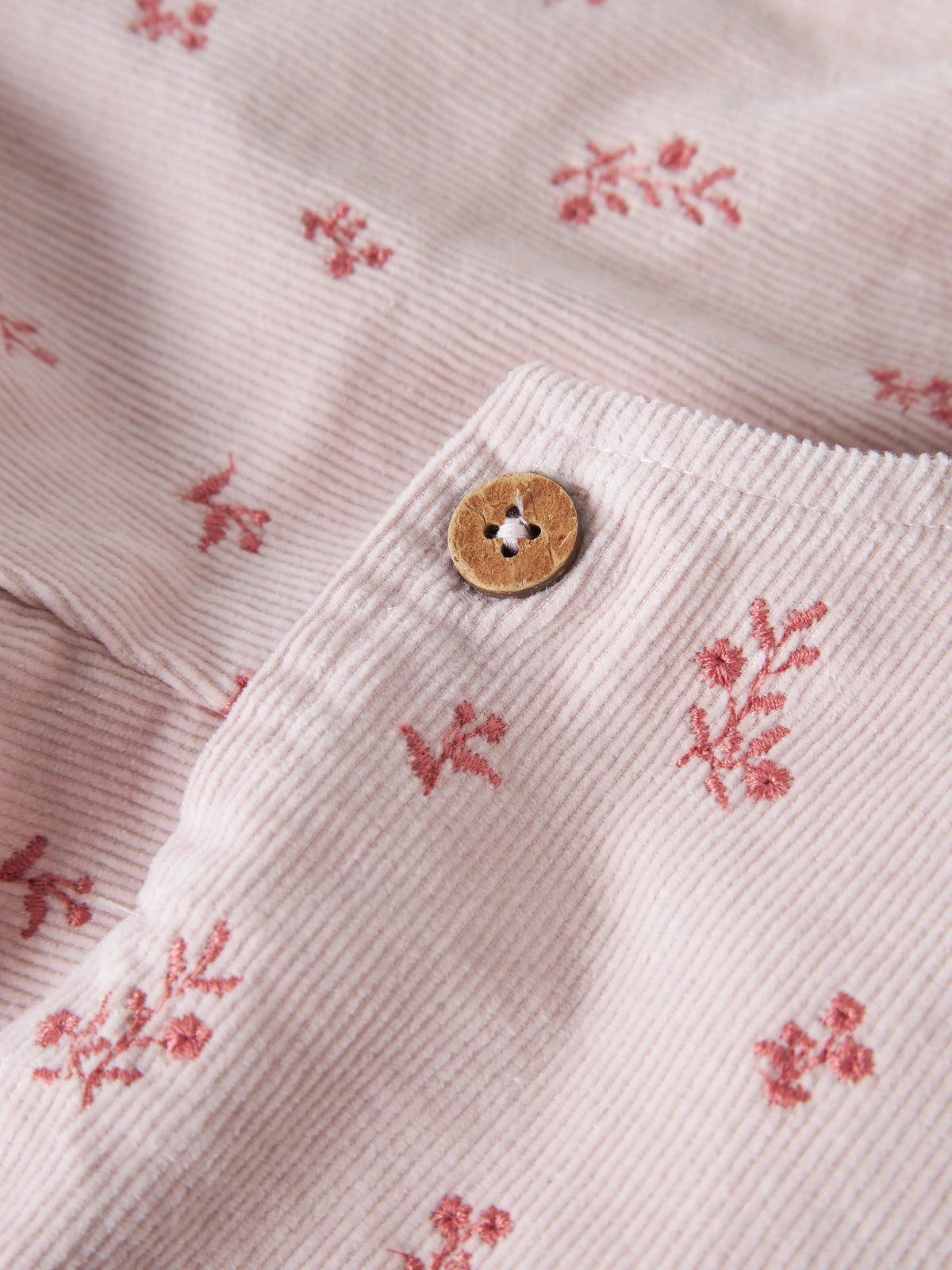 Lil’ Atelier Nelly Floral Cord Dungarees