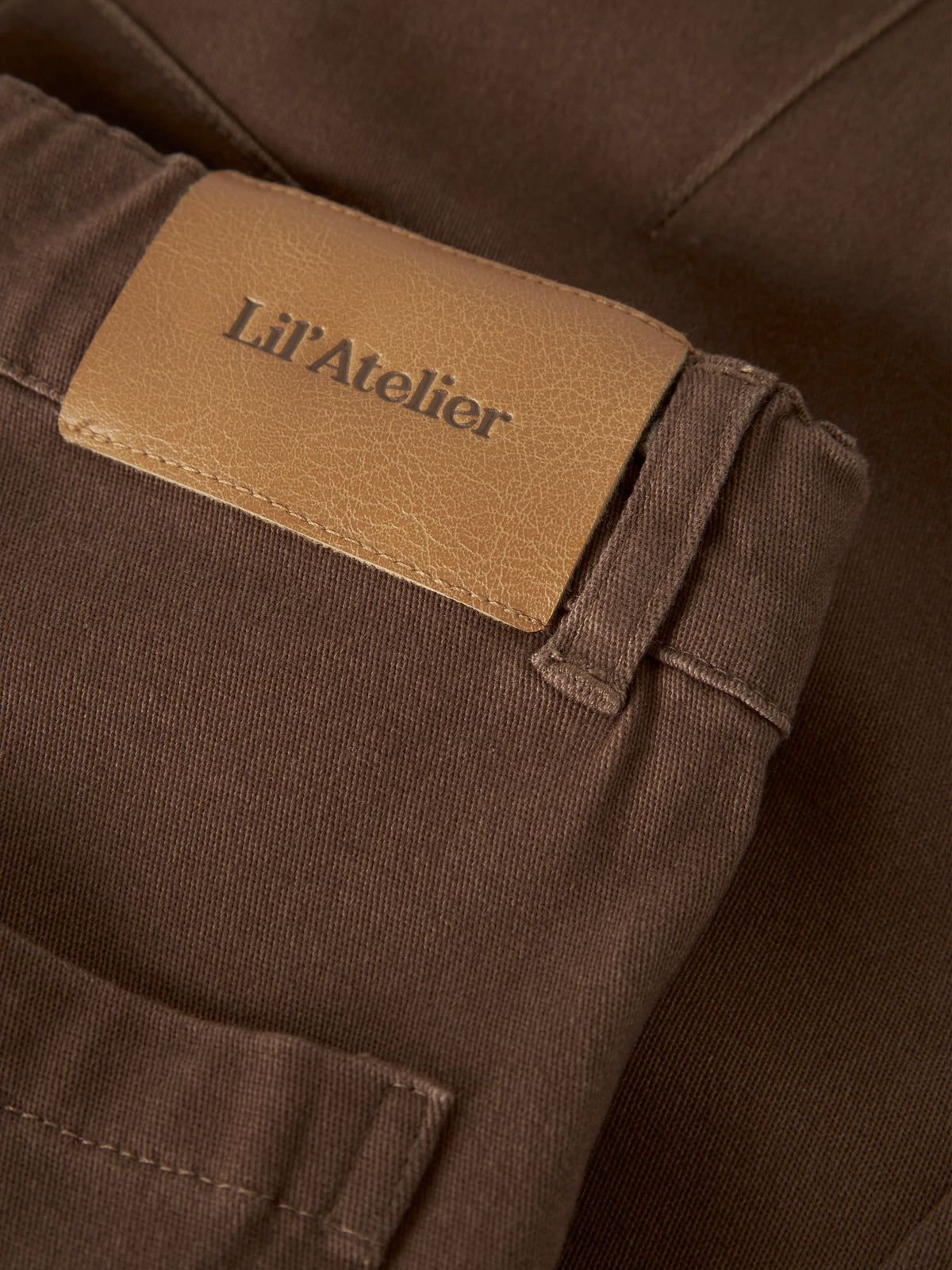 Lil’ Atelier Repa Barrel Trousers – Brown