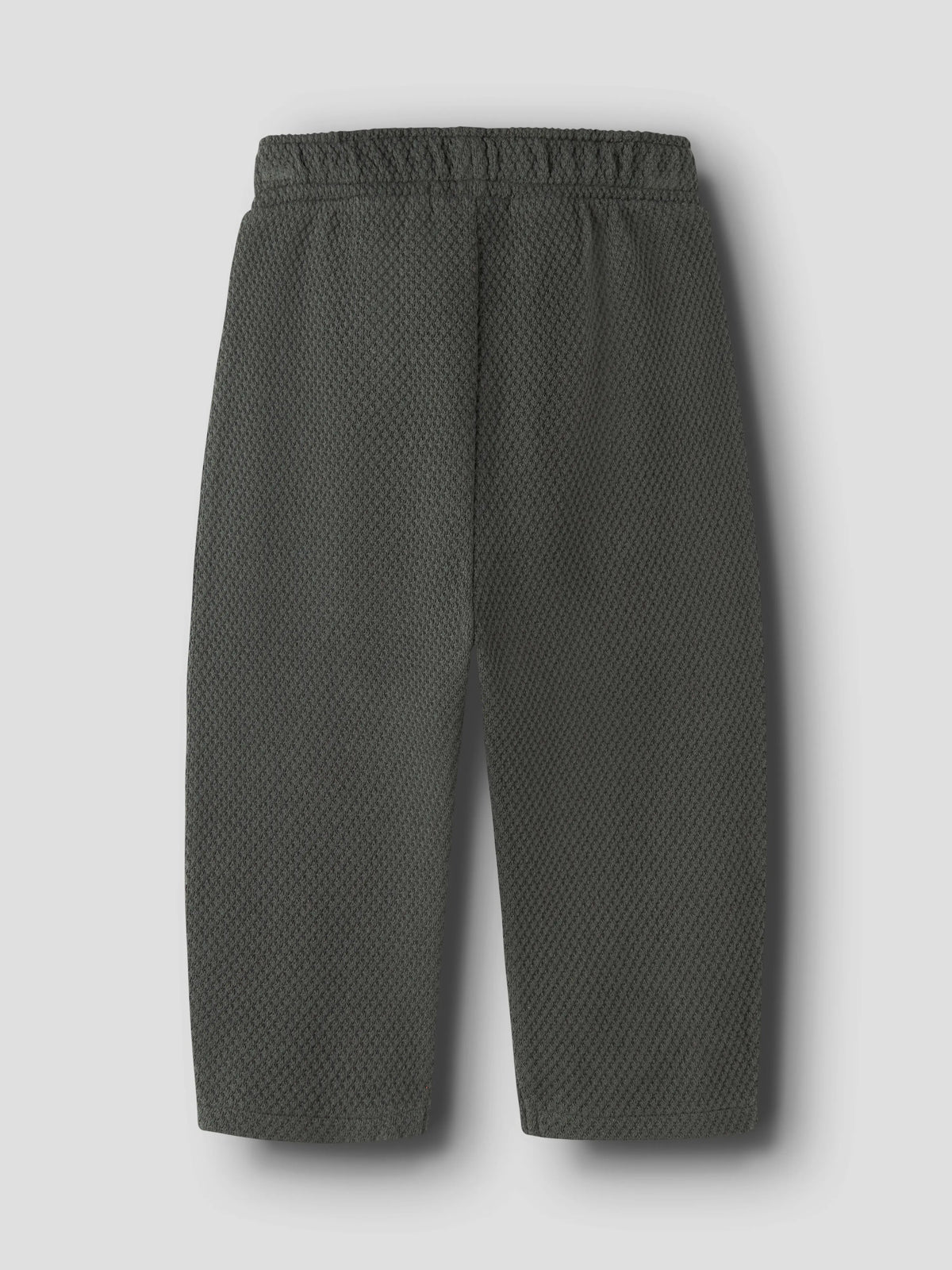 Lil’ Atelier Mini Noello Textured Sweatpants – Dark Green