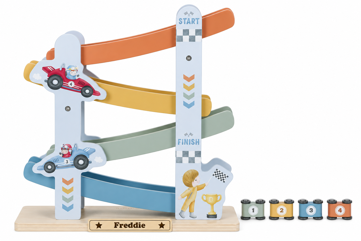 Little Dutch Wooden Ramp Racer – Blue