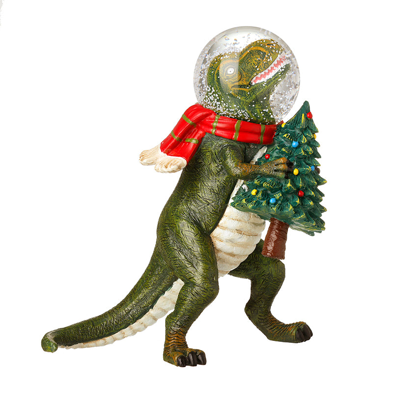 Heaven Sends Dinosaur Christmas Snowglobe Ornament