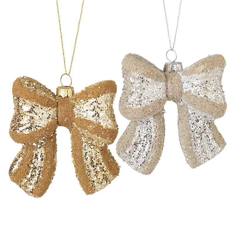 Heaven Sends Gold & Silver Sequin Bow Hanging