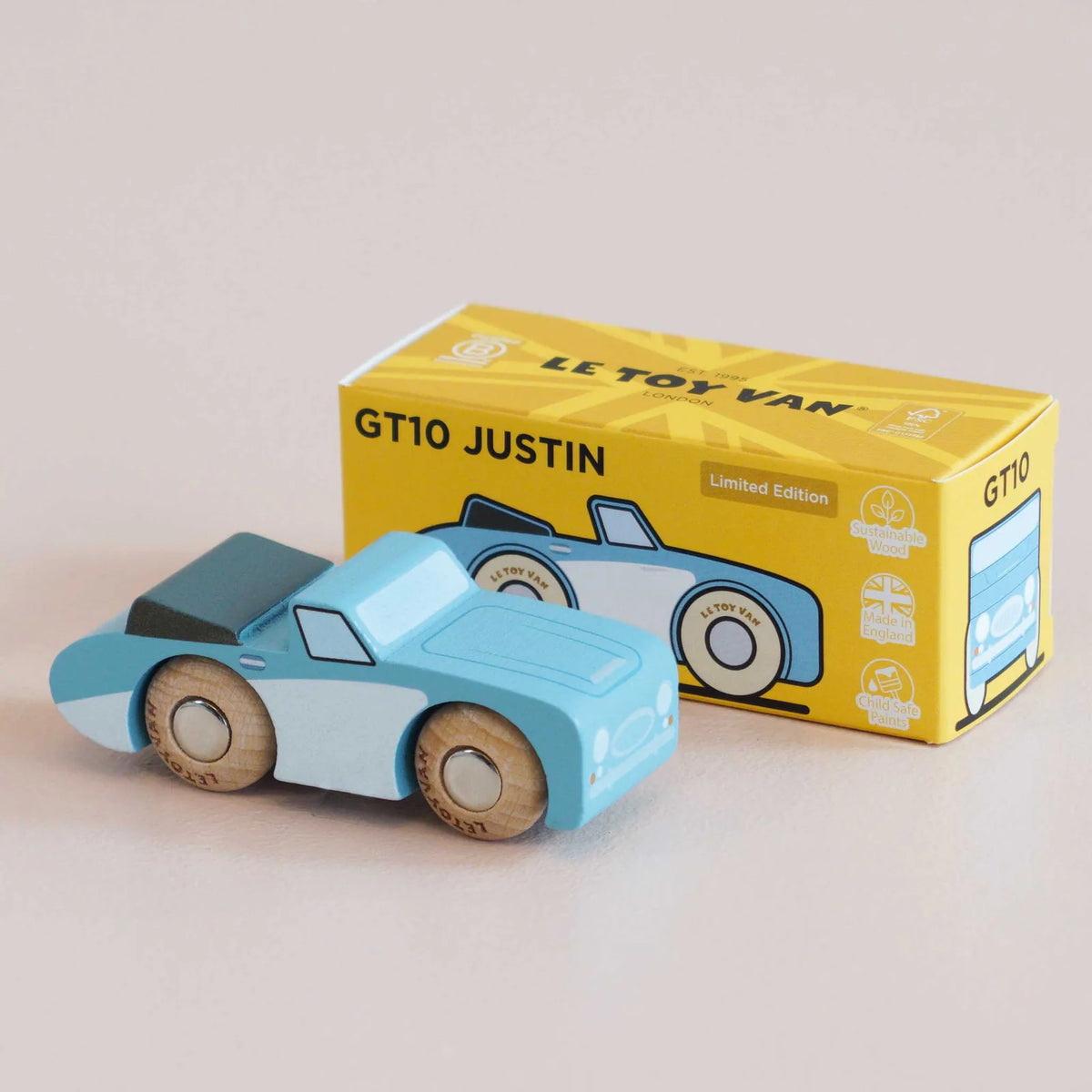 Le Toy Van No. 1 GT10 Justin - Classic Wooden Car