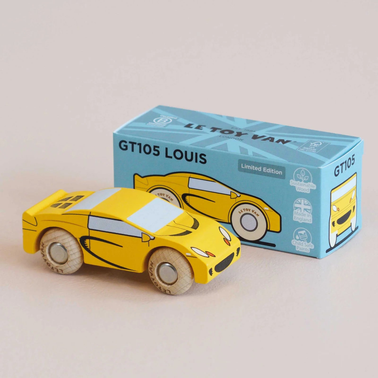 Le Toy Van No. 19 GT105 Louis - Classic Wooden Car