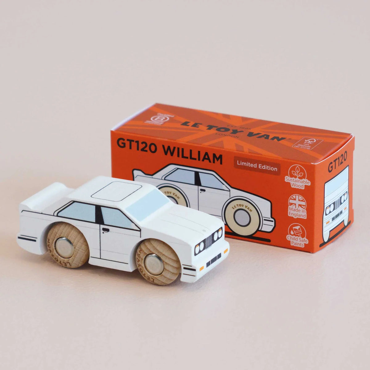 Le Toy Van No. 21 GT120 William - Retro Wooden Car