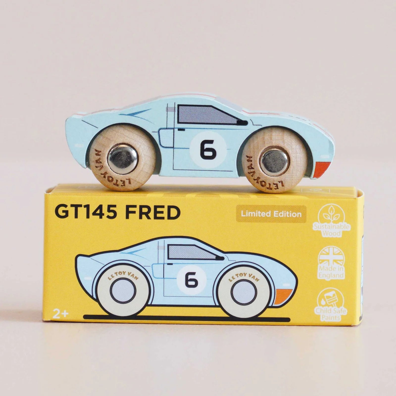 Le Toy Van No. 26 GT145 Fred - Wooden Racing Car