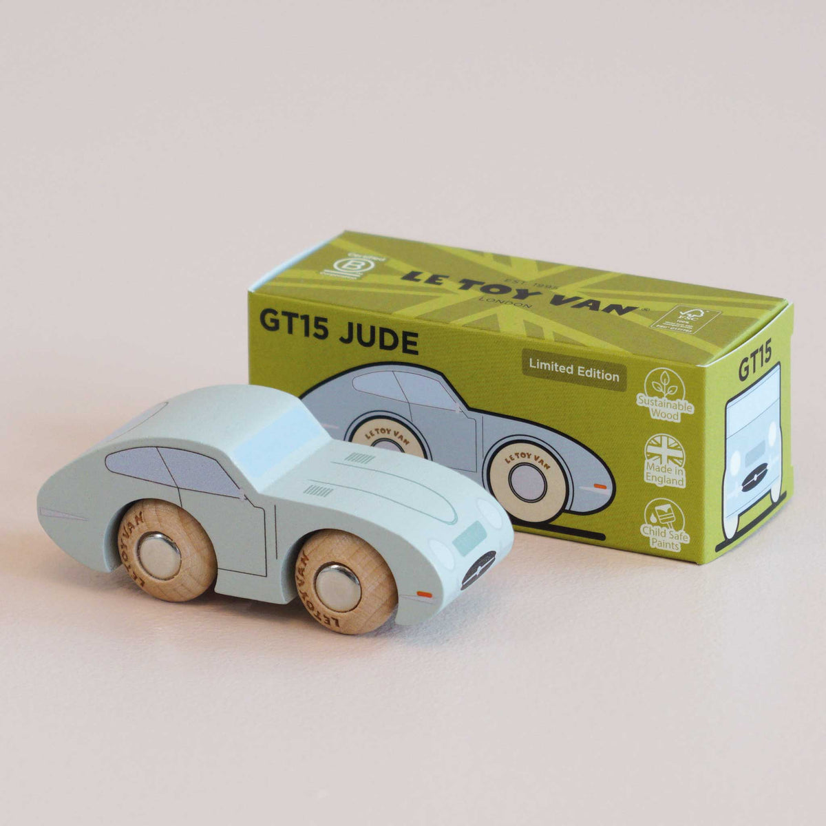 Le Toy Van No. 2 GT15 Jude - Classic Wooden Car