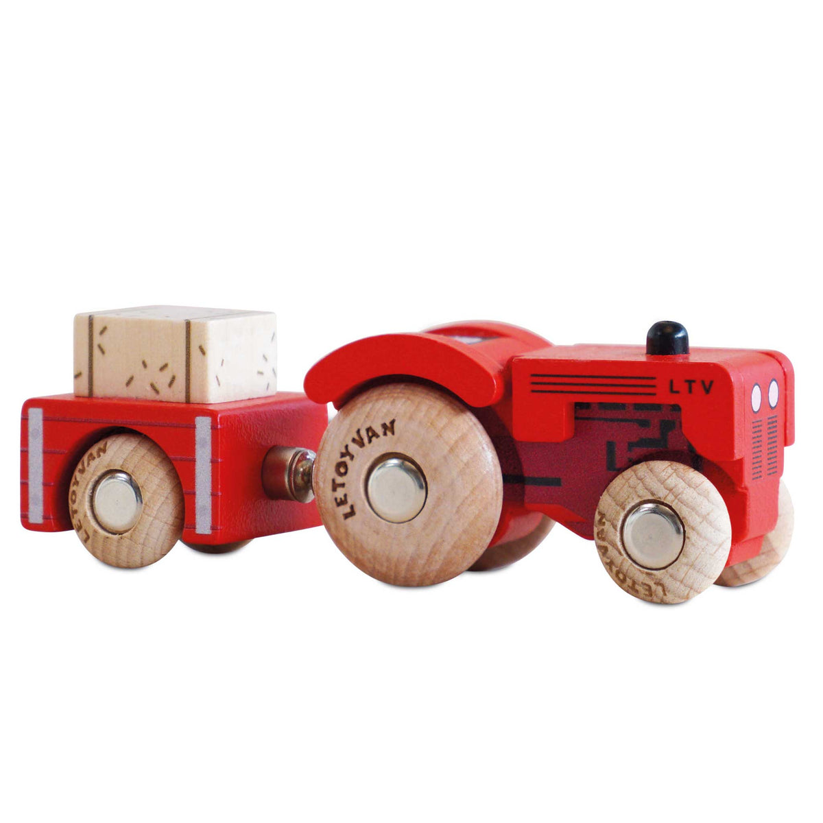 Le Toy Van No. 34 GT190 Tilly – Wooden Tractor and Trailer
