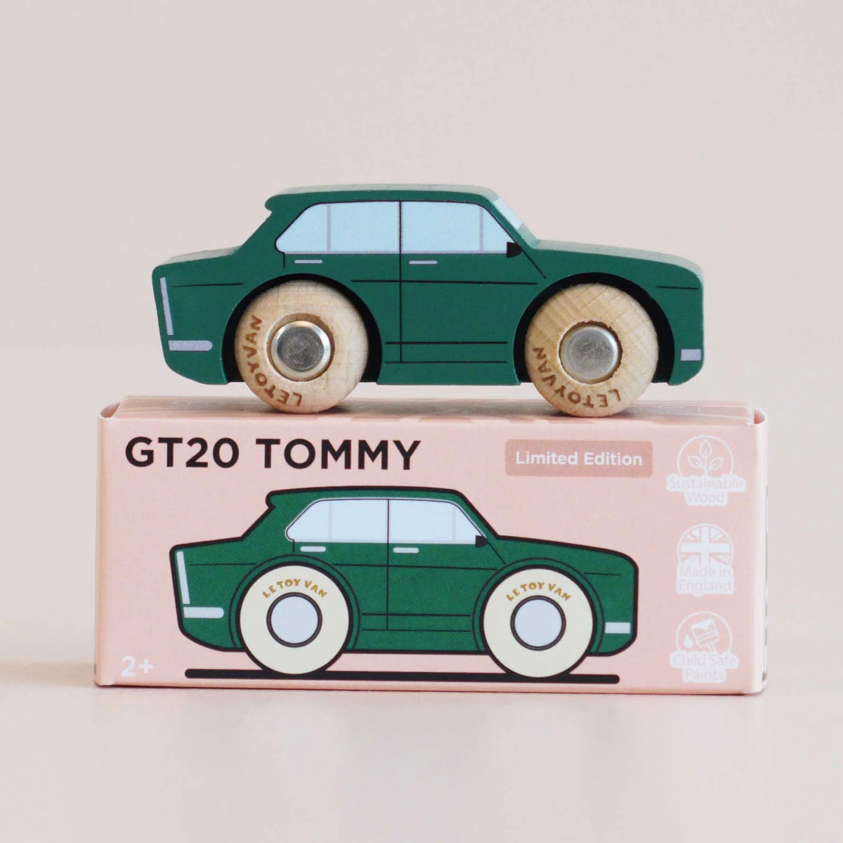 Le Toy Van No. 3 GT20 Tommy - Retro Wooden Car