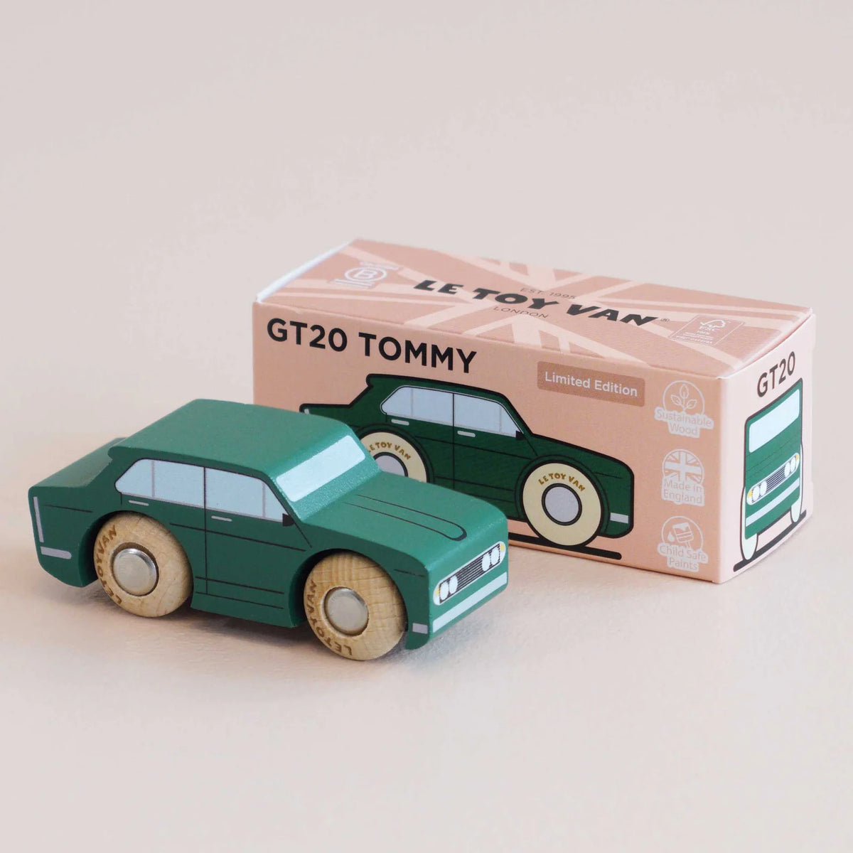 Le Toy Van No. 3 GT20 Tommy - Retro Wooden Car