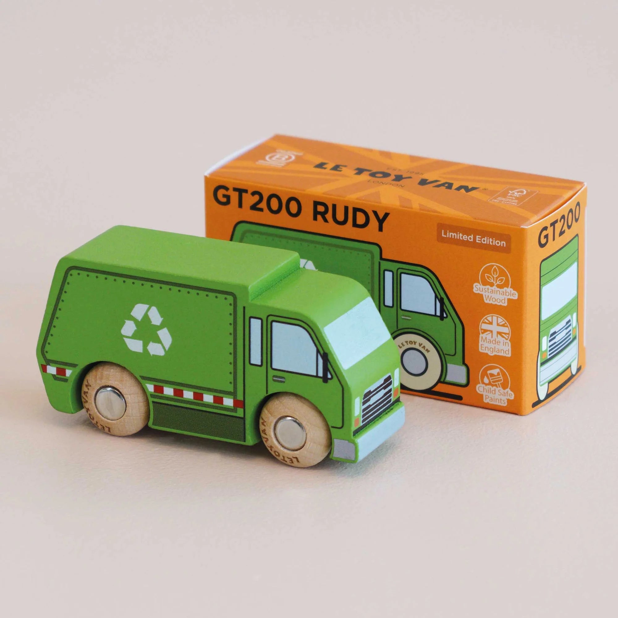 Le Toy Van No. 36 GT200 Rudy – Wooden Recycling truck