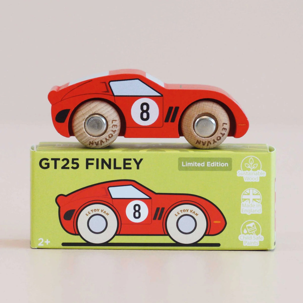 Le Toy Van No. 4 GT25 Finley - Wooden Race Car