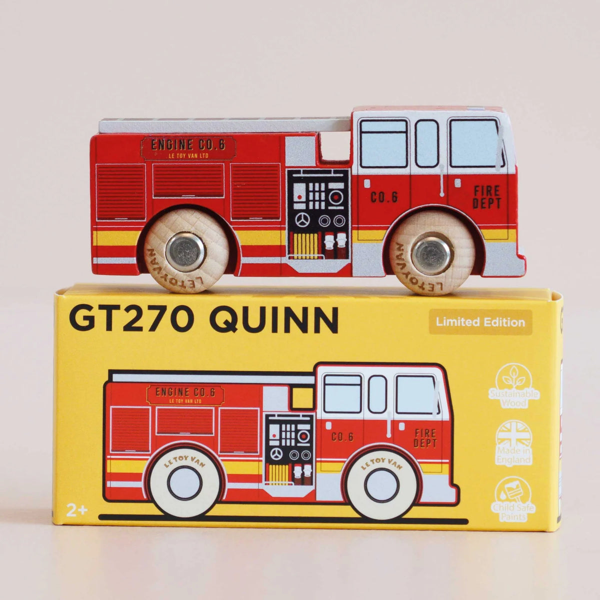 Le Toy Van No. 44 GT270 Quinn – Wooden Fire Engine