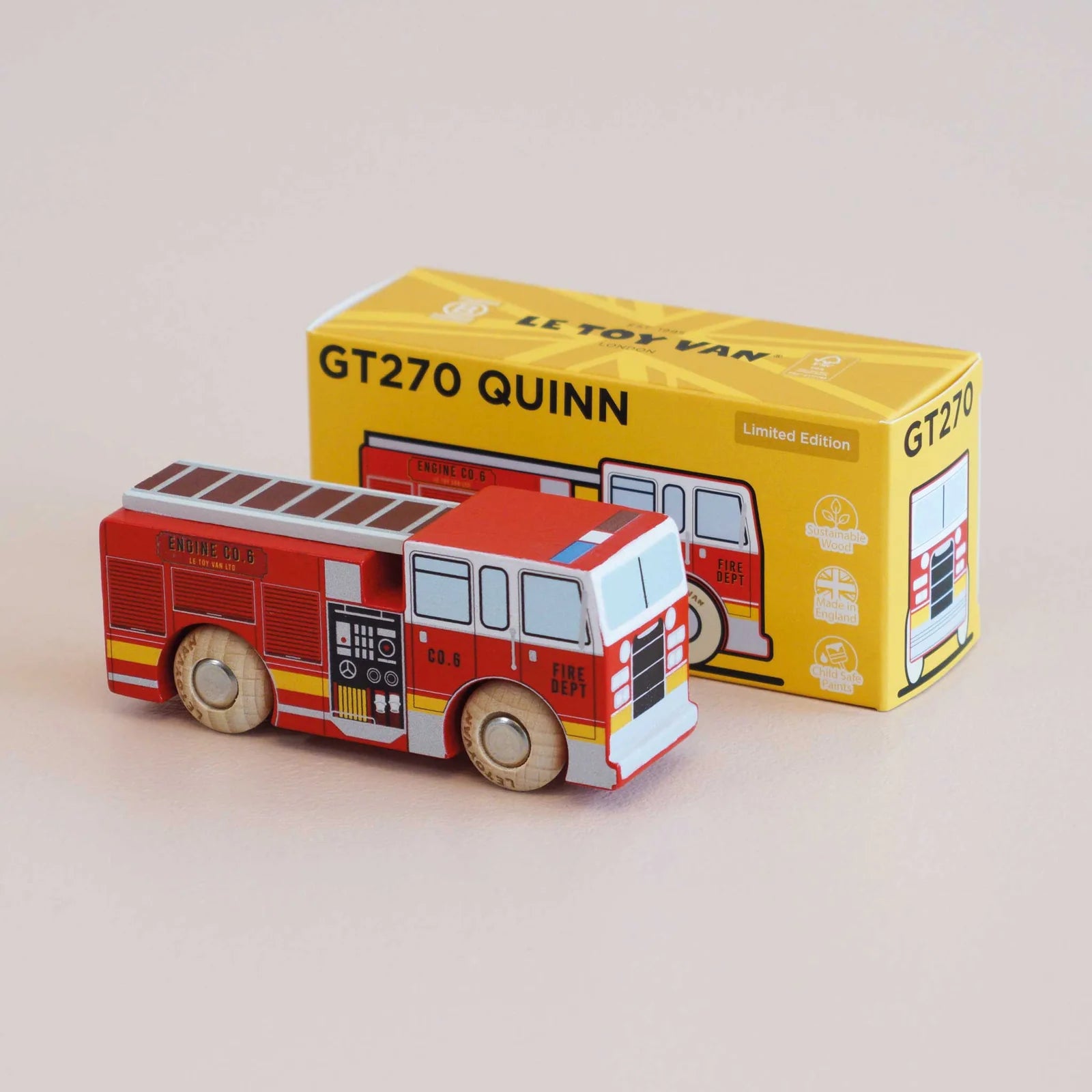 Le Toy Van No. 44 GT270 Quinn – Wooden Fire Engine