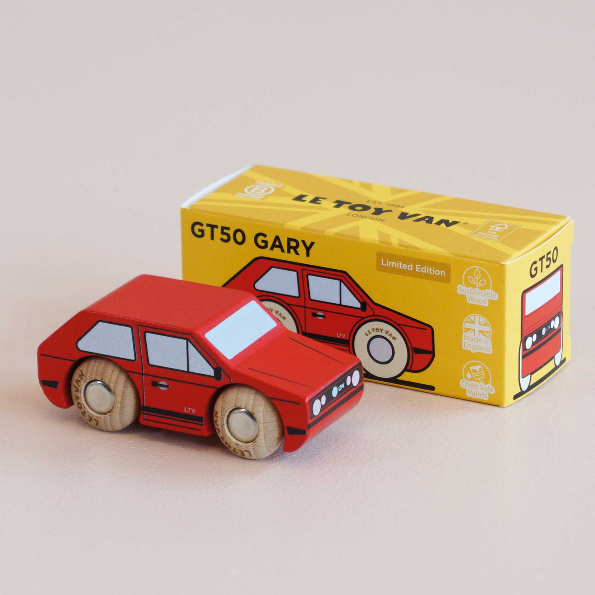 Le Toy Van No. 8 GT50 Gary - Classic Wooden Car