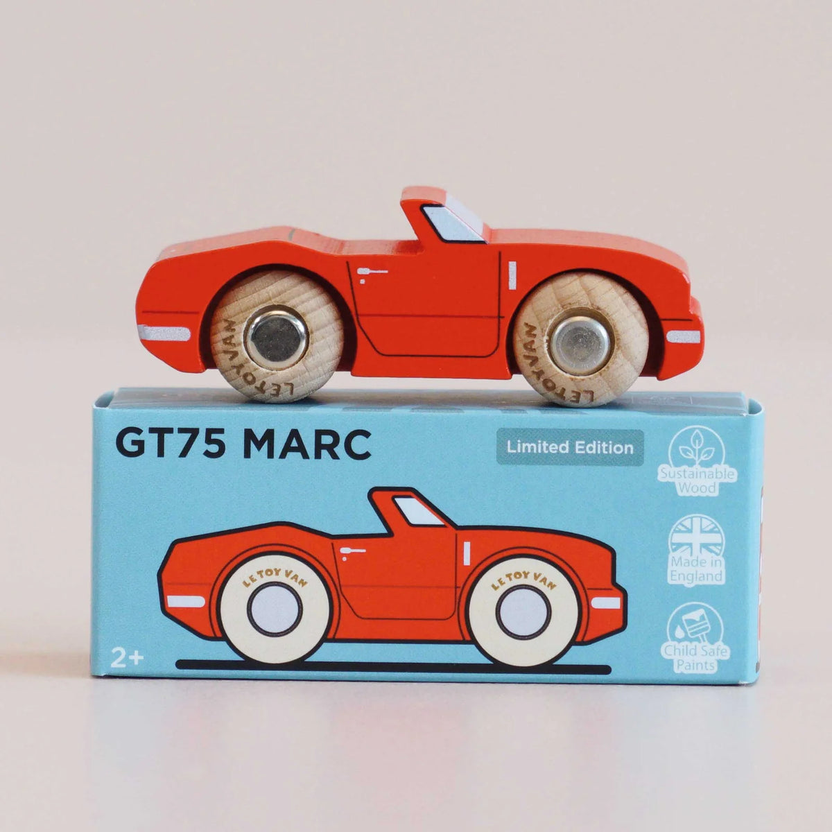 Le Toy Van No. 13 GT75 Marc - Classic Convertible Wooden Car