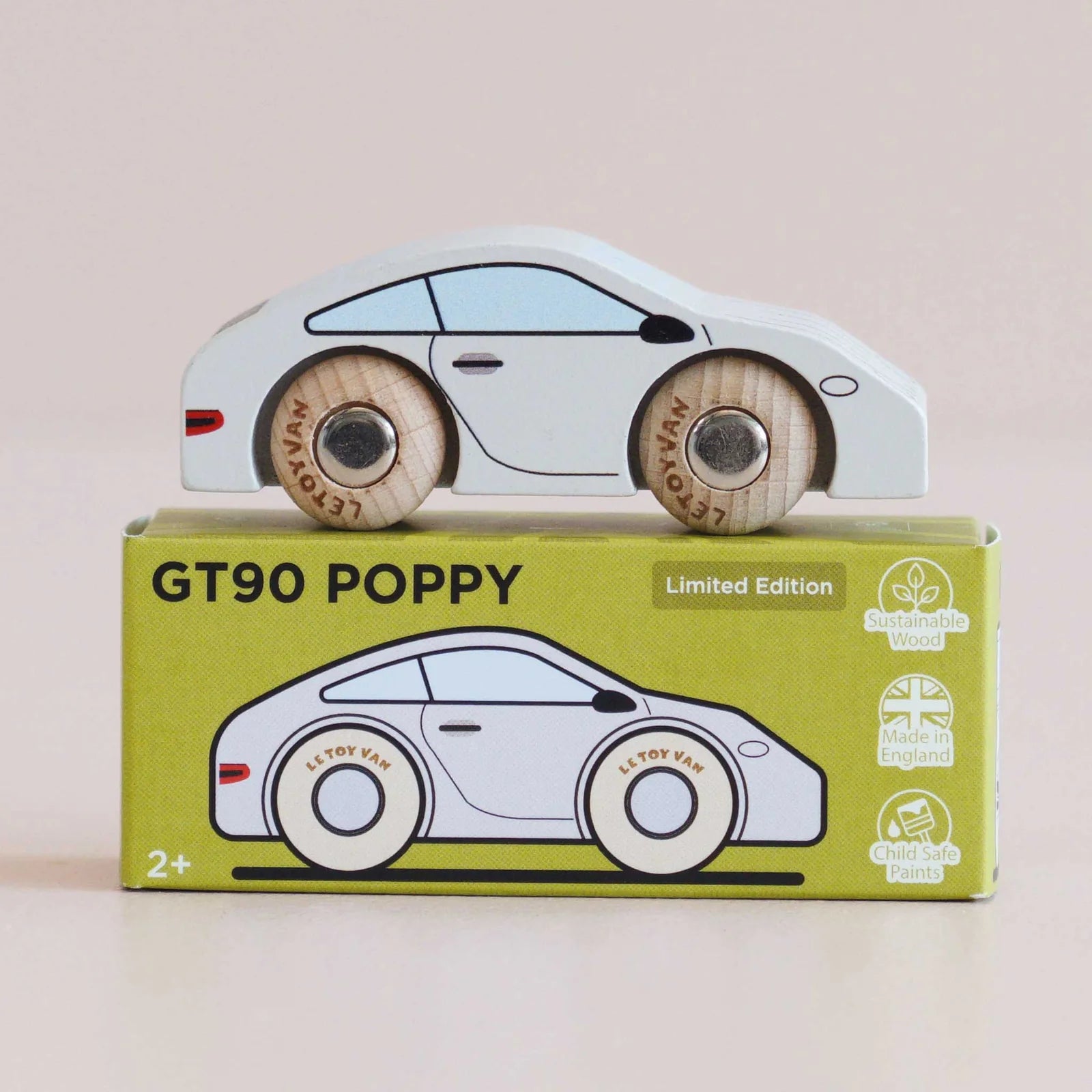 Le Toy Van No. 16 Poppy GT90 - Wooden Sports Car