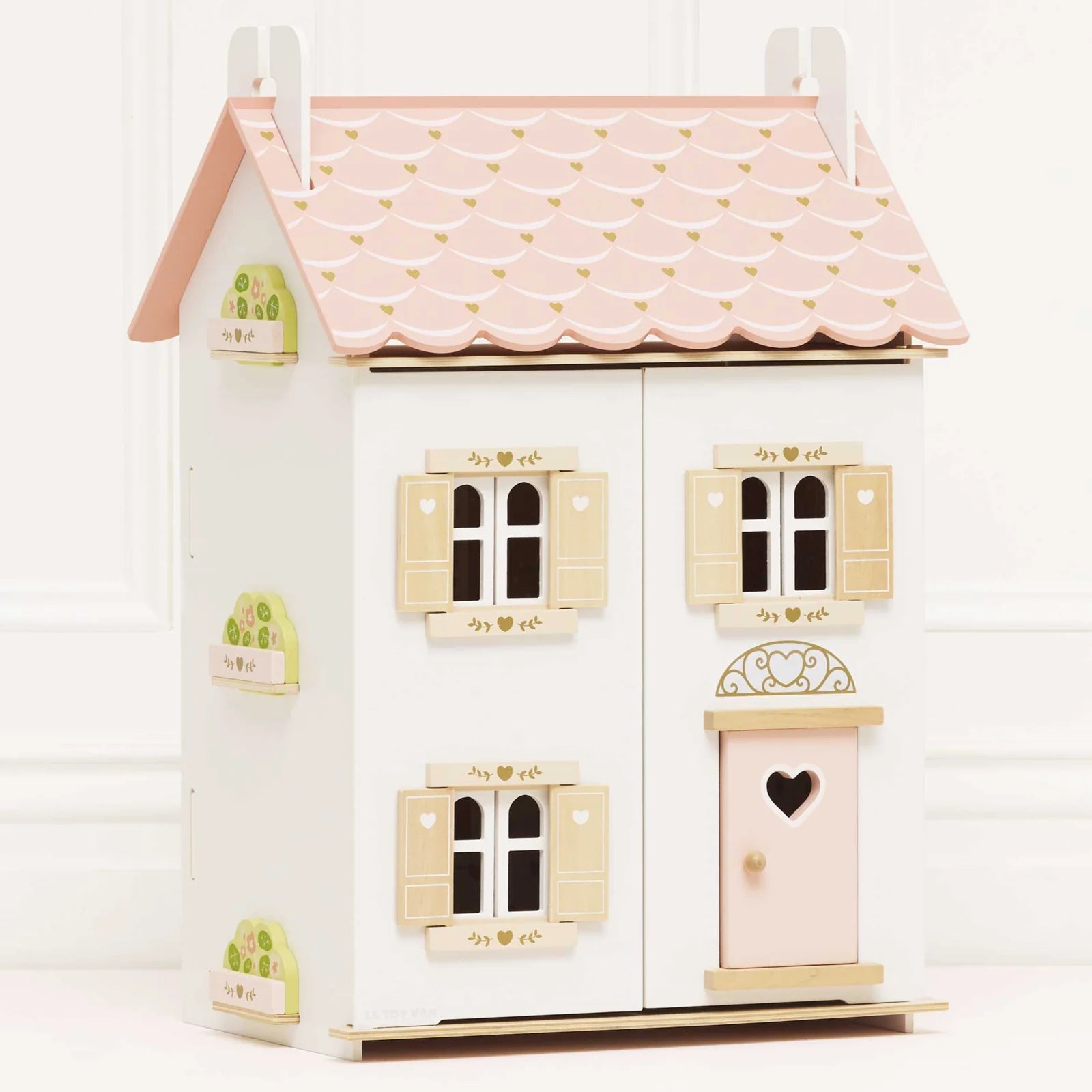 Le Toy Van Roseheart Wooden Dolls House, Furniture & Dubois Family