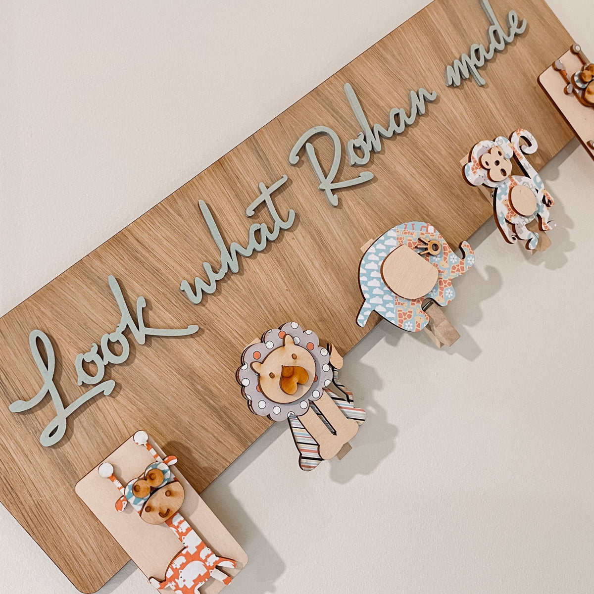 Look What I Made Kids Artwork Display – Jungle Theme