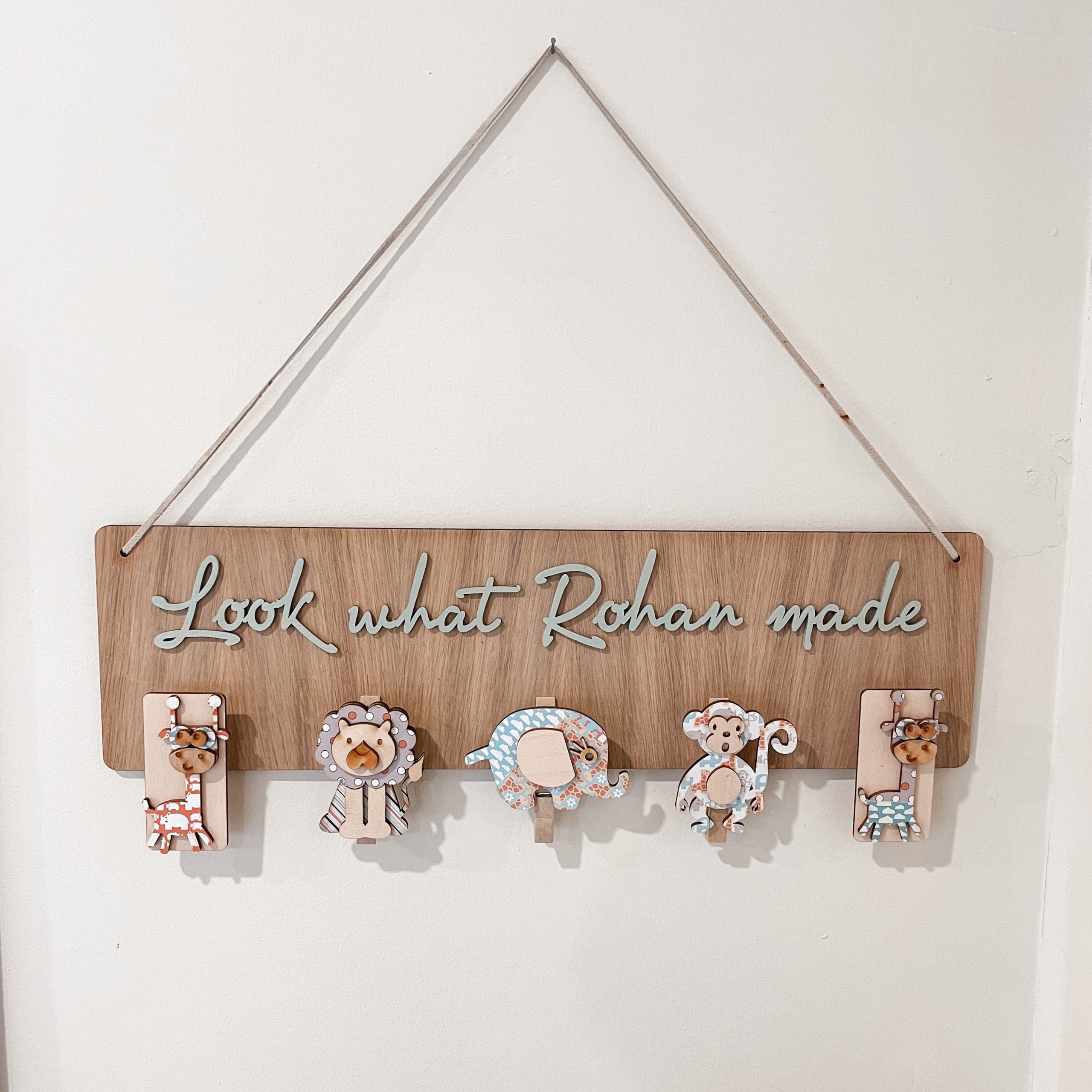 Look What I Made Kids Artwork Display – Jungle Theme