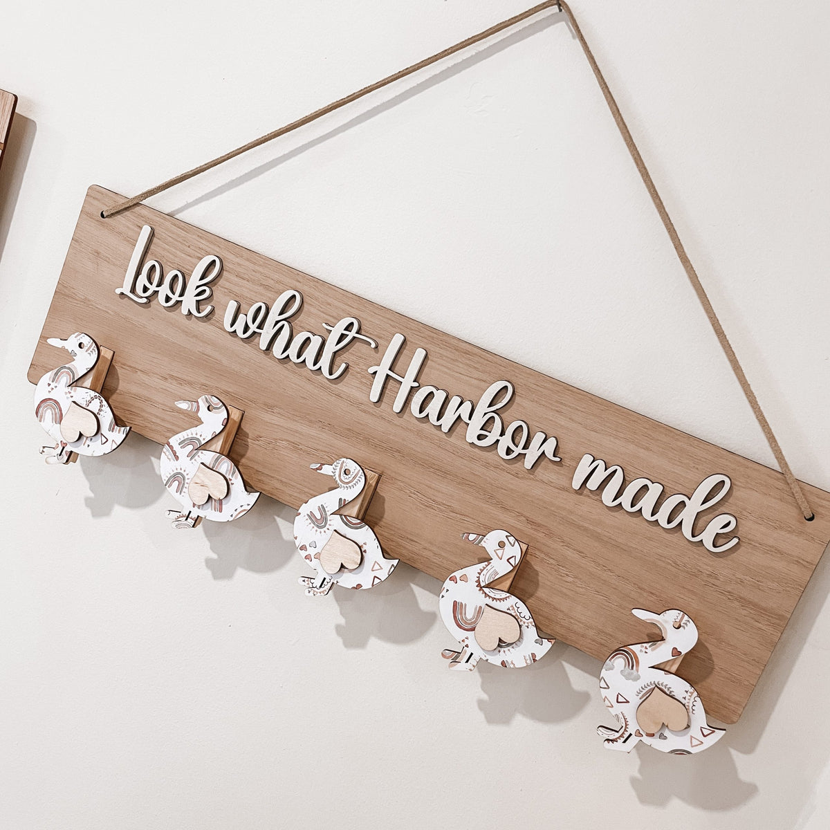 Look What I Made Kids Artwork Display – Duck Theme