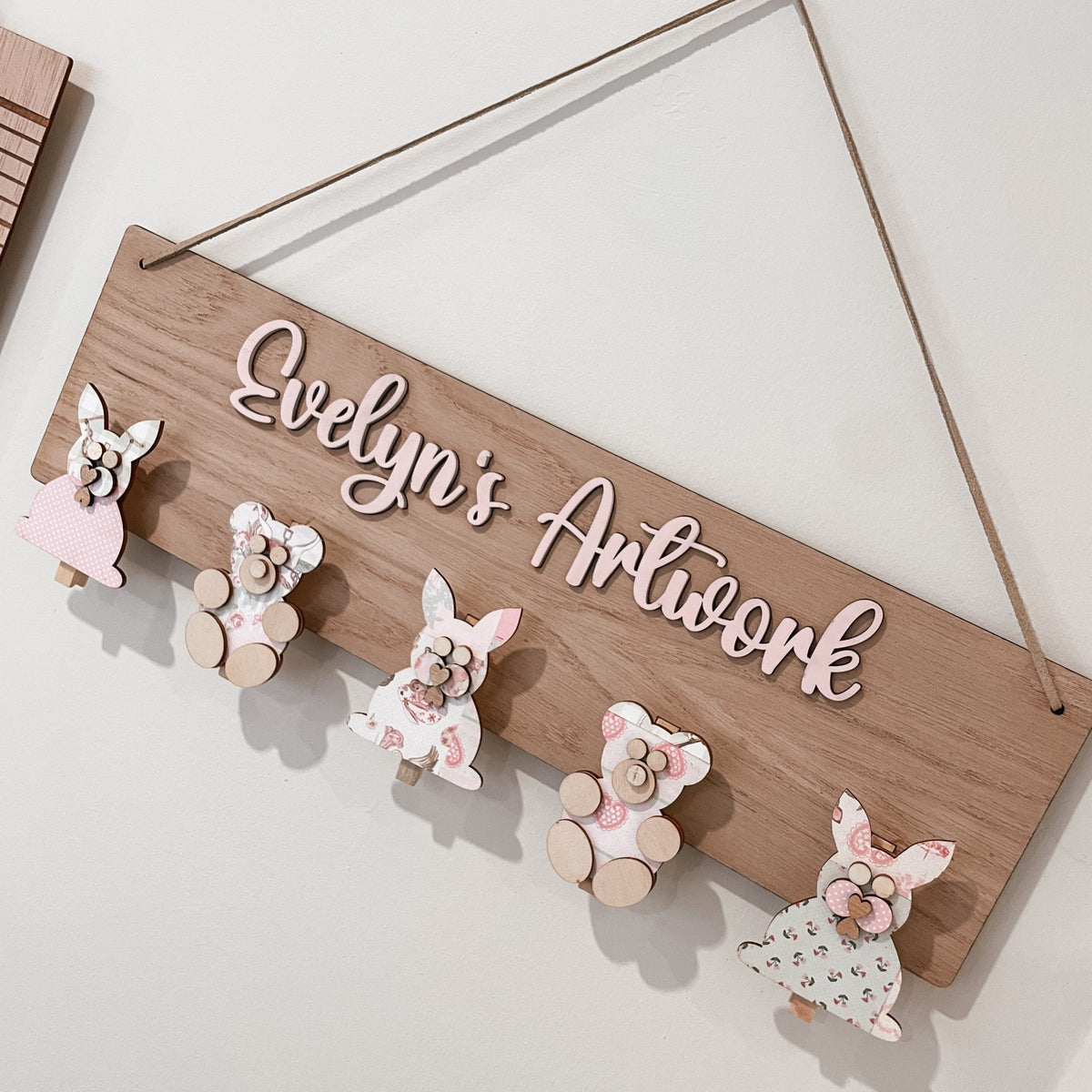 Look What I Made Kids Artwork Display – Bunny & Teddy