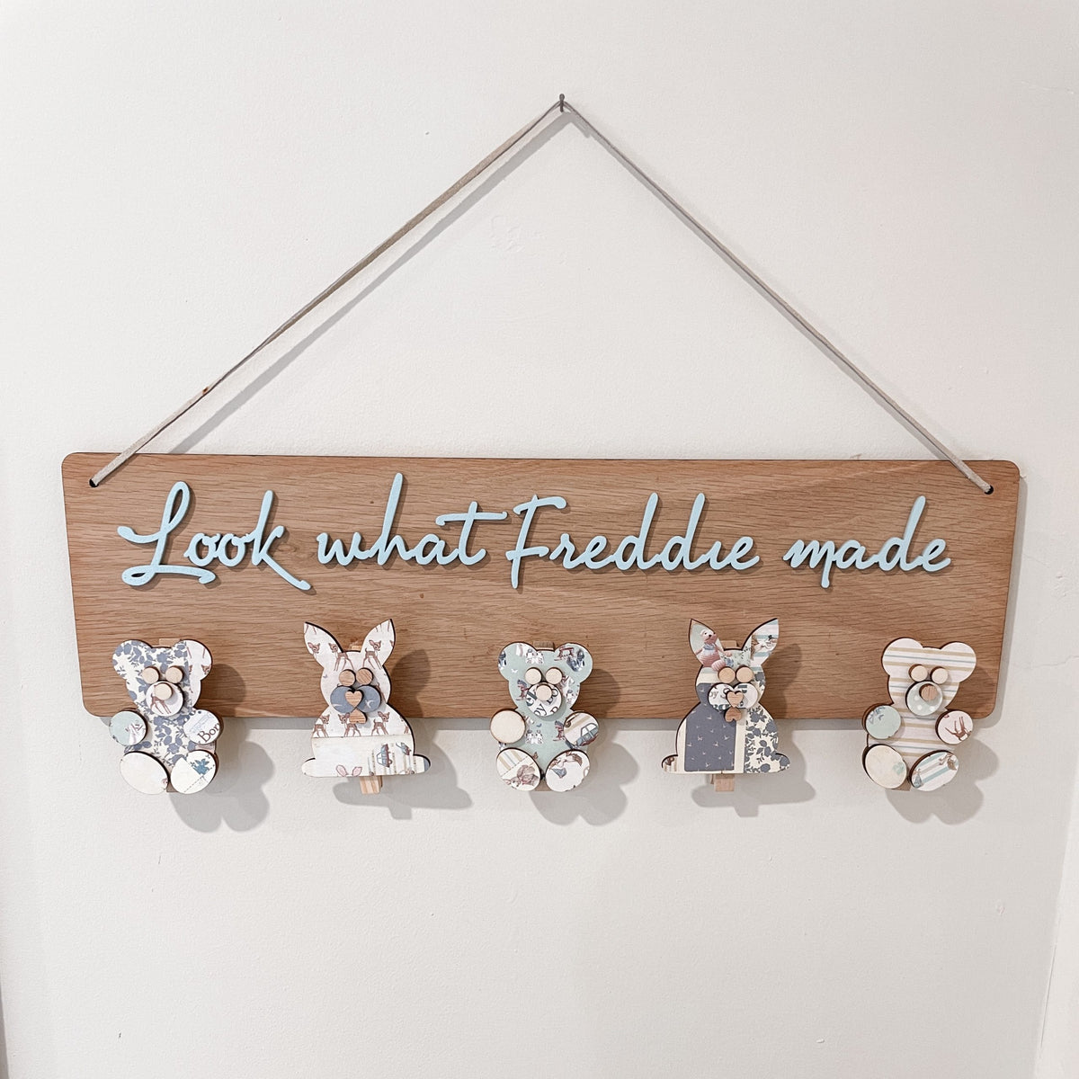 Look What I Made Kids Artwork Display – Bunny & Teddy