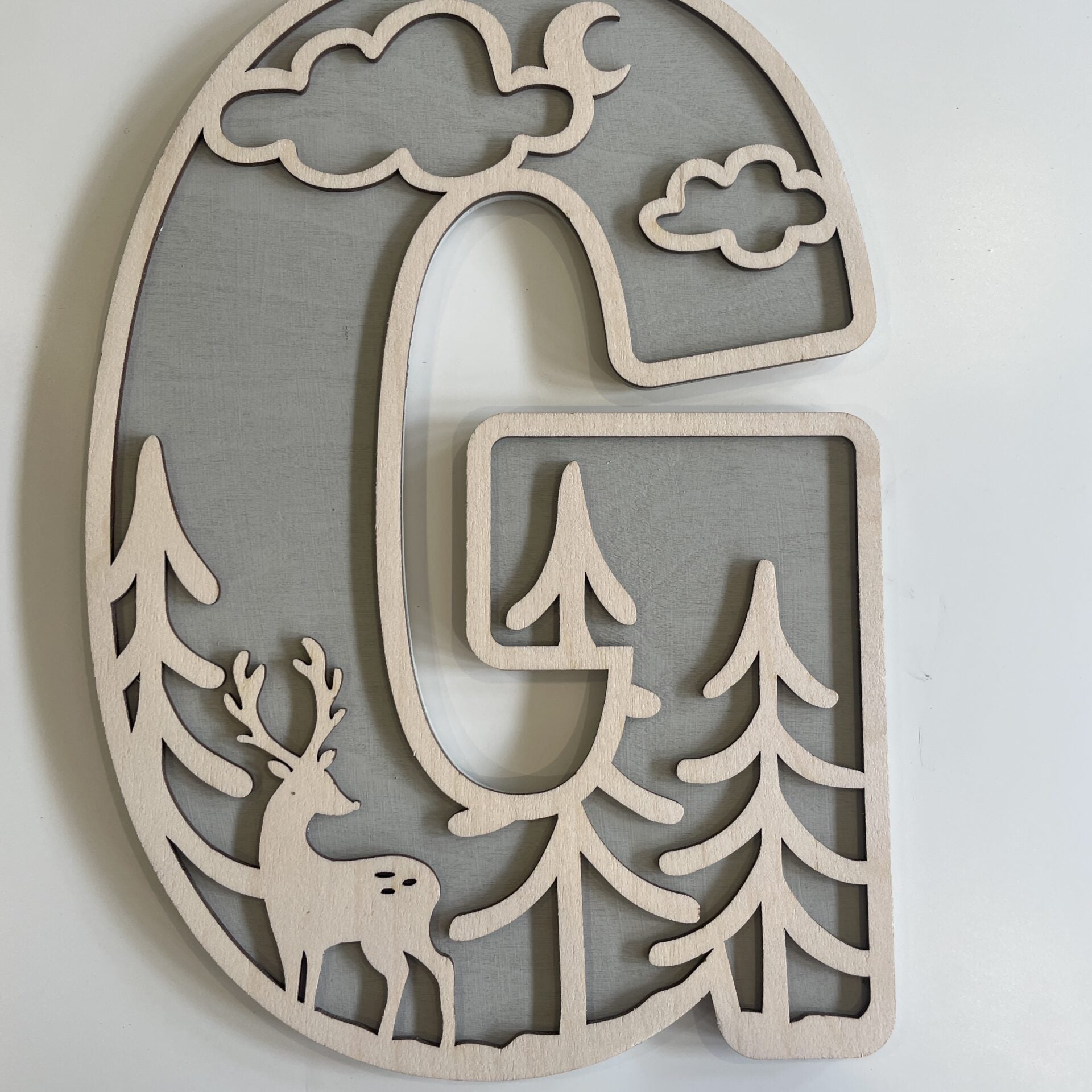 Personalised Woodland Wooden Wall Letters – Nursery & Bedroom Decor