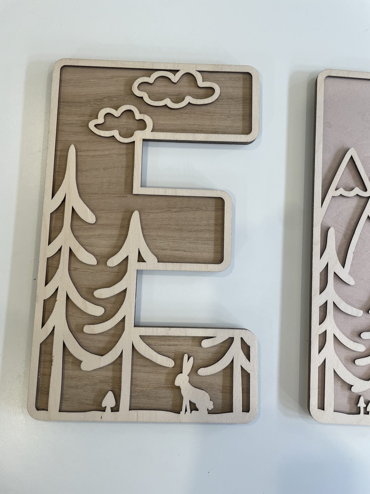 Personalised Woodland Wooden Wall Letters – Nursery & Bedroom Decor