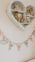 Personalised Wooden Nursery Bunting – Baby Pink